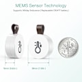 Miniatyrbild 4 av 5: Bluetooth-termometer hygrometer, trådlös termohygrometer mini, med smart sensorapp, datalogger och exportdata för sovrum, barnrum, vinkällare 2 pcs