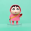 Miniatyrbild 1 av 4: Q Version Cartoon Crayon Shin-chan Figurmodell Regnrock Crayon Shin-chan Dock Pink