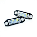 Miniatyrbild 1 av 4: 1 par LED-nummerskyltsbelysning för Volvo C70 S40 S60 S80 V50 V60 V70 Xc60 Xc70 Xc90