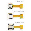 Miniatyrbild 1 av 4: Hybrid Dual Micro Nano Sim Card Adapter Converter Extension Sd Slot Android Hfmqv [DM] A3