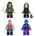 Miniatyrbillede 4 af 5: 9 stk. Guardians of the Galaxy Minifigurer Byggeklodser Legetøj - Yvan Galaxy 9PCS