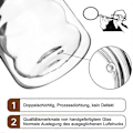 Miniatyrbillede 3 af 5: Latte Macchiato Glas, Dobbeltbundet 350ml 6-pak, Termoglas af Borosilikatglas, Espressokoppe Kaffe Kopper Drikkeglas Cappuccino Kopper Isglas style8233