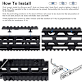 Miniatyrbild 3 av 5: M-Lok Picatinny Rail Tool Rail Aluminium Tillbehör Adapter Monteringsskena 5-spår 7-spår 13-spår för utomhusjakt