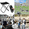 Miniatyrbild 4 av 5: Camping Vikbar Stol Utomhus Vikbar Stol, Utomhus Liten Bärbar Camping Vikbar Stol, Lämplig För Camping, Fiske, Picknick, Resor Och Vandring