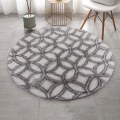 Miniatyrbilde 1 av 4: Runde tepper Myke Komfortable Fluffy Shaggy Høyhaug Tepper For Stue Soverom ST05 Diameter 40cm