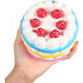Miniatyrbild 1 av 3: 4,7 tum långsam stigande Kawaii färgad jordgubbstårta doft 1 st
