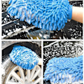 Miniatyrbillede 5 af 5: 4 stk. Bilvask Handsker, Mikrofiber Vask Handske, Chenille Vask Handske, Absorberende Rengørings Handske, Ultra Blød Vask Handske til Bil Husholdning Rengøring