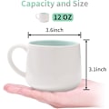 Miniatyrbilde 3 av 3: Overraskelse 3D Kaffekopp Dyr Inni 340,2 G Med Ugle, Søt Tegneserie Håndlaget Keramisk Kopp, Julebursdagsoverraskelse For Venner Eller K