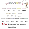 Miniatyrbilde 5 av 5: 2 stk For Fiat 500 Bilstylings Dør Lange Striper Grafisk Klistremerker Skjørt Dekaler Side Karosseri Dekor Vinyl Film BiltilbehørBY Red 170cm X 26cm