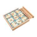 Miniatyrbild 1 av 5: Träpussel med nio rutor Sudoku, Logiskt tänkande träningspusselbrädespel för barn blue