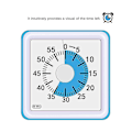 Miniatyrbillede 2 af 5: 60-minutters Visuel Analog Timer Læsetimer Stille Tælletidsværktøj