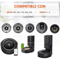Miniatyrbillede 5 af 5: 4 stk. Dæk til IROBOT ROOMBA Robotstøvsuger Hjul Serie 500 600 700 800 I7 S9 Irobot Hjul udskiftningsdele Black