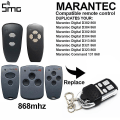 Miniatyrbilde 1 av 2: 868 Mhz Garasjeportfjernkontroll Marantec Portåpner For D302 D304 D321 D323 D382 D384 131 Digital 302 868.3 Mhz Kontroller