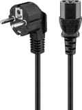 Angled Cold Device Connection Cable, 1.8 m, Black