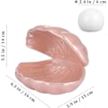 Miniatyrbillede 4 af 5: Shell Pearl Natlampe, Pink Bærbar Led Muslingelampe Shell Med Perle Bordpynt Til Soveværelse Stue Fødselsdagsgave