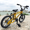 Pikkukuva 4 / 5: Mini-sormipyörä lelut seos Miniatyyri Mtb Pyörä Malli Diy Luova Simulaatio Vuoristo Pyöräily Lapset Koulutuslahjat [DmS] Yellow
