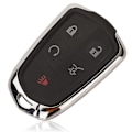 Miniatyrbillede 1 af 4: - Intelligent fjernbetjeningstastaturhus, 3/4/5/6 knapper, til Cadillac Srx, Cds, Ats, Xts, Climbing, Esv, udskiftningsskal, nøgle uden nøgle 5 Buttons SUV