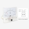 Miniatyrbild 2 av 2: 85c1 Analog DC Flush Mount Instrument Analog Panel Voltmeter 300V