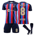 Miniatyrbillede 1 af 3: Pedri #8 trøje Fc Barcelona 22/23 sæson hjemme fodboldtrøje sæt 24