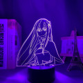 Miniatyrbillede 1 af 5: Anime 3D Lampe Rem og Ram fra Re Zero Starting Life in Another World Natlampe til Soveværelsesindretning Fødselsdagsgave LED Natlys (Farve: A)BY A