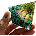 Miniatyrbillede 1 af 4: Livets Træ Orgonit Pyramide til Positiv Energi Krystal Healing Orgone Pryamid Kollektion Meditation Tiltrækker Velstandsværktøj (grøn)