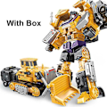 Miniatyrbillede 1 af 5: Transformationsrobot Legetøj 6 i 1 Ingeniørkøretøjsmodel Uddannelsesmæssig Samling Deformation Actionfigur Billegetøj til Børn (FMY) JJ631F With Box