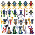 24 st Mini Figurer Kai Jay Sensei Wu Master Byggklossar Leksaker