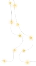 20 LED string lights with silver wire \"Stars\"