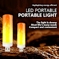 Miniatyrbillede 2 af 5: B22 E27 LED Flammepære 4 Tilstande Fest LED Flammeeffekt Lys Simulering Ildlys