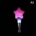 Miniatyrbillede 2 af 5: Led Glødestav Hjerte Stjerne Form Lysende Koncert Jubel Rør Party Lysstav Pink A1