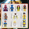 Miniatyrbillede 2 af 5: 10 stk. Superhelt X-men Mini Figurer Battle Hero Wolverine Beast Actionfigurer Byggeklodser Legetøj