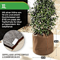 Miniatyrbillede 3 af 5: Termisk Pottebeskytter til Planter, Blomsterpottebeskyttelse, Vinterbeskyttelse, Kuldebeskyttelse, Frostbeskyttelse 50 X 70cm Brown