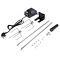 Miniatyrbilde 4 av 5: Automatisk rotisserisett i rustfritt stål Bbq rotisserisett Grill rotisserisett for grilling av pølser kyllingbiff UK Plug