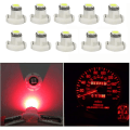 Miniatyrbild 1 av 5: 10x Röda T3 Neo Wedge 3030 Smd Chipest 8mm Bas Led Bil Instrumentkluster Led Glödlampa Instrumentbräda Mätare Glödlampa Hvac Ac Värme Klimatkontroll Lampor Radio Sw