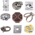 Miniatyrbilde 1 av 2: Jingdong Intelligent IQ Test Lås Hjerne Tester Legering Metall Puslespill Spill Barn Voksne Intelligente Leke For Barn Talent Utdanningsleke  [DmS] W