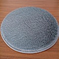 Miniatyrbillede 4 af 5: Bademåtte Skridsikker Absorberende Brusebad Badeværelsesmåtte Rund No.a7BY Gray 80 diameter