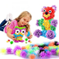 Pikkukuva 5 / 5: 200 kpl Luovia Lasten Helmi-opetusleluja Kokoonpanokäsikirja DIY Monipuoliset Tarra-palloja Pojille ja Tytöille Random 100Pcs