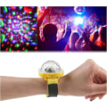 Pikkukuva 1 / 5: Mini Disco-pallovalo, Led-discovalo 5 tilalla, Led-discovalot USB-latauksella Tähtiprojektorivalo 1pcs-yellow