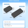 Miniatyrbillede 5 af 5: Netværks Switch Mini 5 porte Ethernet Switch 100mbps Højtydende Smart Switcher Rj45 Hub Internet Injector, EU Stik (FMY)