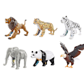 Miniatyrbillede 3 af 5: Educational Transform Animals Robot Action Figure Legetøj Gave Til Børn Småbørn Dyr Figurer Model Transformation Legetøj (FMY) Elephant