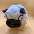 Miniatyrbillede 3 af 5: Hylende morsom Pug Plysdyr - 6\" Sjov Grim Sød Pug Hund Plyslegetøj, Weirdo Plysdyr Pug Plushies til Børn Drenge Voksne Valentinsdag Fødselsdage Gave