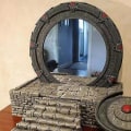 Miniatyrbillede 5 af 5: Tlantis Stargate Ornamenter til Stue Dekoration Tilbehør Kreativ Spejl Håndværk Mode SoveværelseBY Without Led