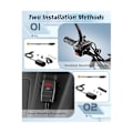 Pikkukuva 3 / 5: Moottoripyörän puhelinlaturi, kaksi USB-liitäntää, Type-C PD ja Quick Charge 3.0, jännitemittari [DB]