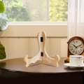 Miniatyrbilde 5 av 5: Visningsstativ Buet Design Håndlaget Foldbar Treeasel Plate Te Kakefat Visningsstativ Hjemmedekor For Cafe Ebony L