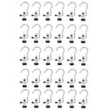 Bøjle med klemme Rustfrit stål 30-pak