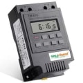 Miniatyrbilde 5 av 5: TM616 30AMP 4-PINS Programmerbar Timer DIN-Skinne Montert Timerbryter Digital Timer 110V AC Programmerbar Timer Relé Black