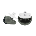 Miniatyrbillede 1 af 5: 2 stk. For S8 Plus / S8 Pro Ultra / G20 Robotstøvsugere Forhjulskaster Reservedel Udskiftning Tilbehør As Shown