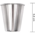 Miniatyrbild 2 av 5: Set med 4 rostfria shotglas 70ml Bärbara vinglas Dryckesbehållare med läderfodral - q36