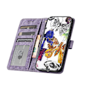 Miniatyrbilde 3 av 5: Kompatibel med Samsung Galaxy Note 9 Embossed Butterfly Case med lommebok og kickstand deksel [DM] Purple