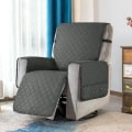 Miniatyrbillede 1 af 4: Sofa Betræk Armstol Beskyttelsesbetræk Med Sidelommer All-inclusive Recliner StolBY Light Gray L